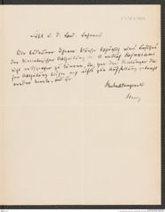 k.k. naturhistorisches Hofmuseum, Intendanzakten 1885-1896 (Hauer), Aktenzahl Z.256.a/1888, Seite 3